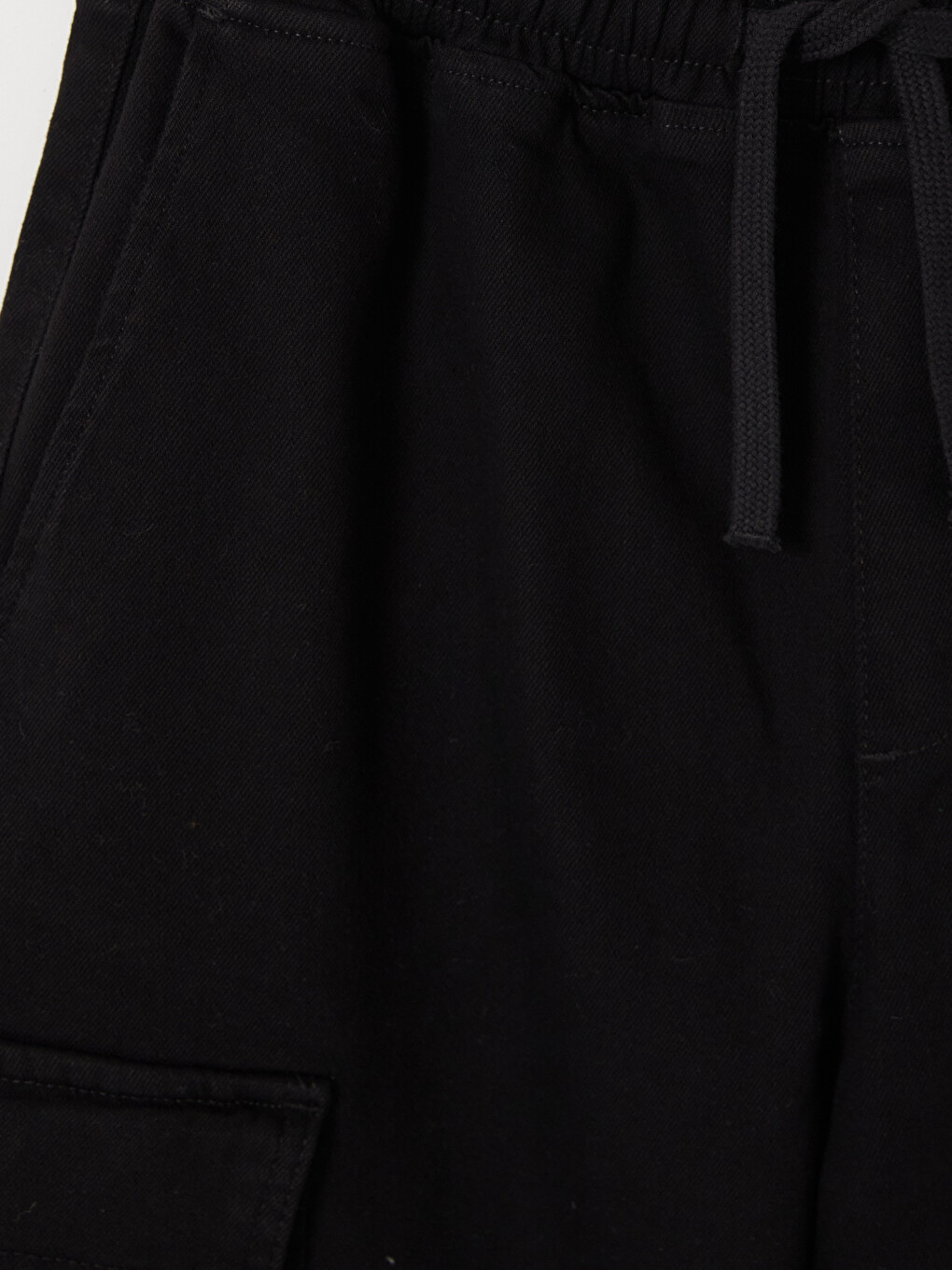 Siyah Regular Fit Erkek Kargo Pantolon-2