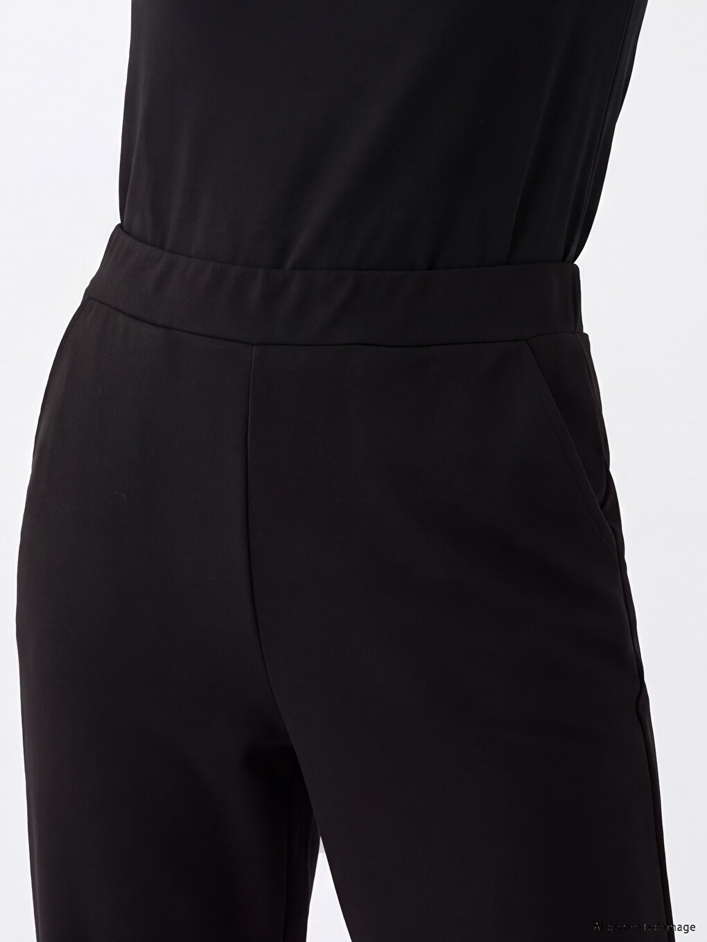 Elastic Waist Women's Trousers-2