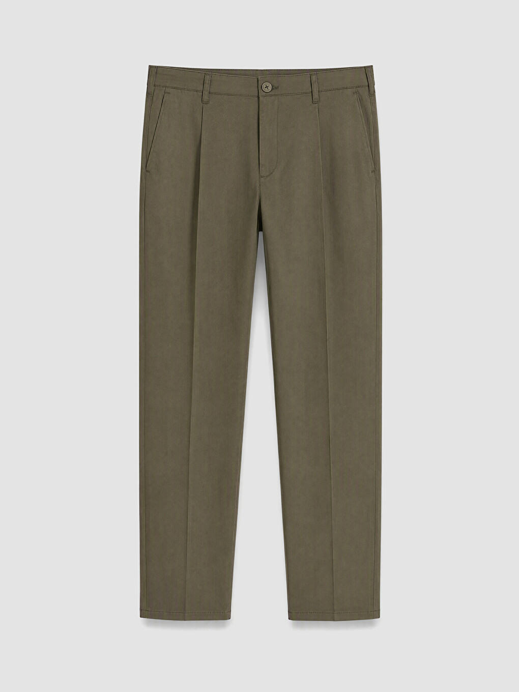 Haki Regular Fit Erkek Chino Pantolon-3