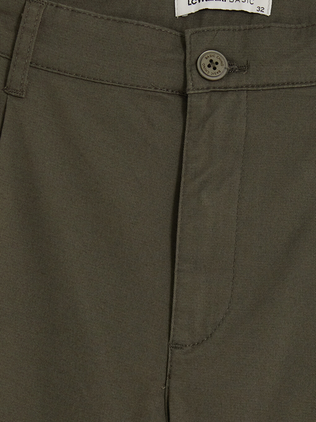 Haki Regular Fit Erkek Chino Pantolon-4