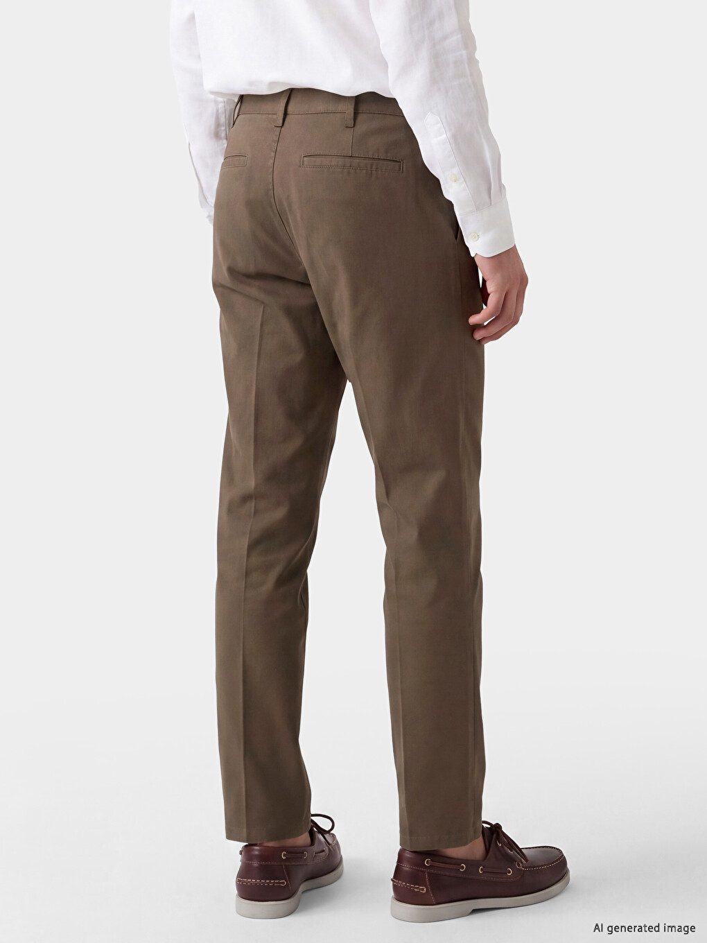 Kahverengi Regular Fit Erkek Chino Pantolon-2