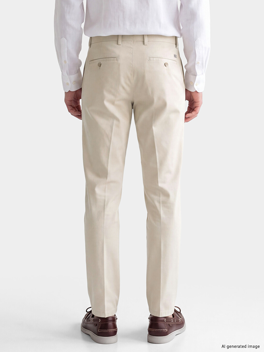 Bej Regular Fit Erkek Chino Pantolon-2