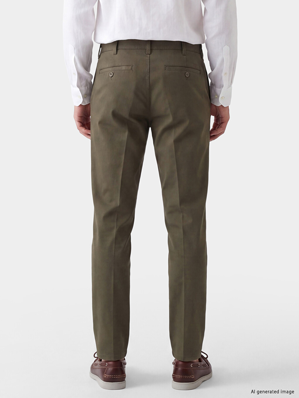 Haki Regular Fit Erkek Chino Pantolon-2