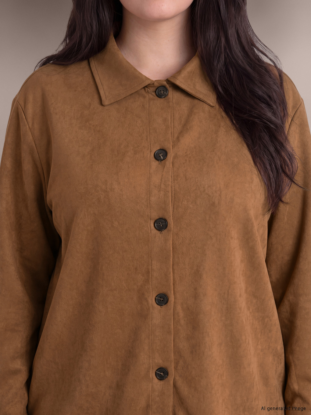 Plus Size Women's Shirt Jacket-2