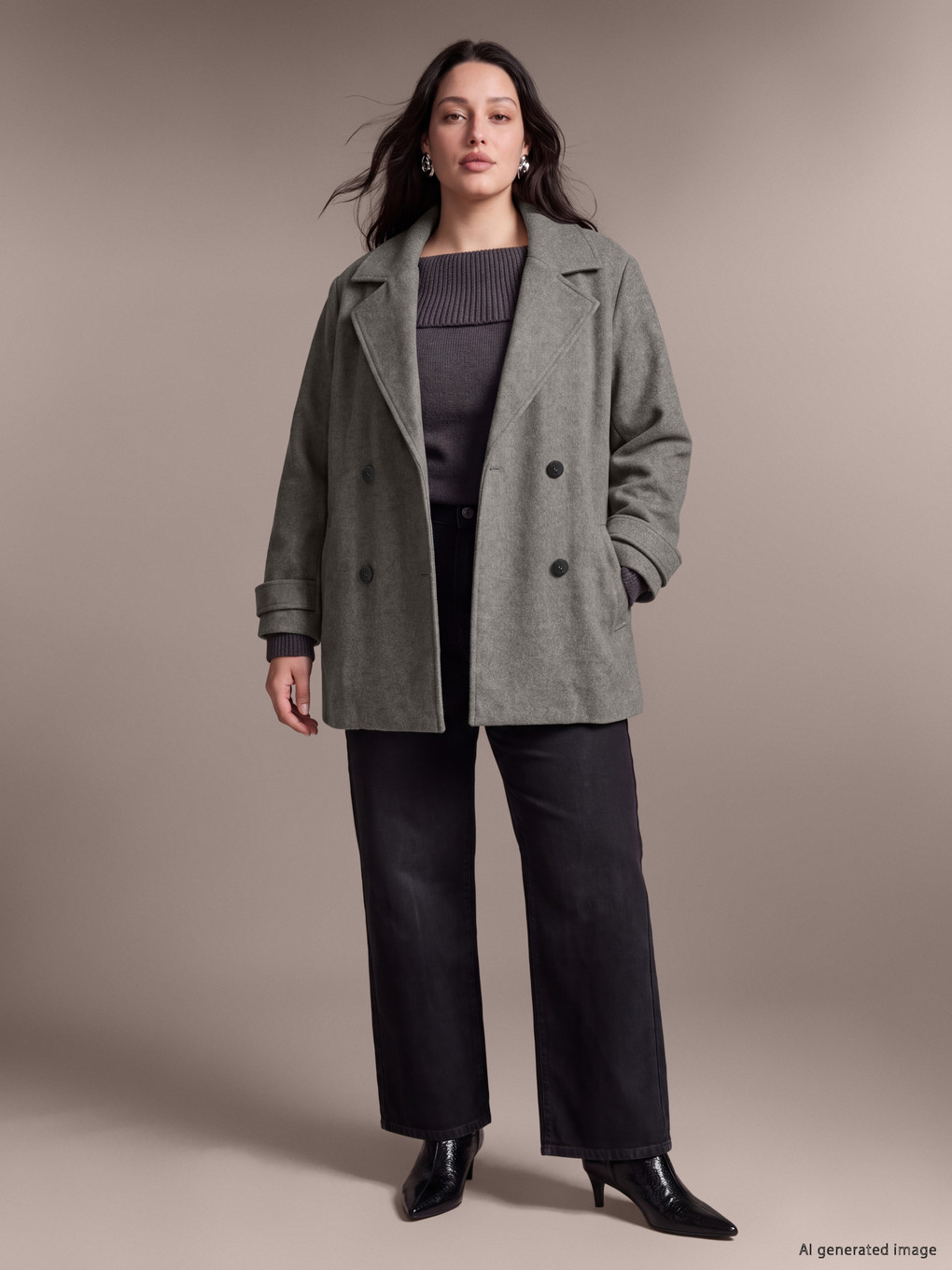Plus Size Women's Cachet Coat-1