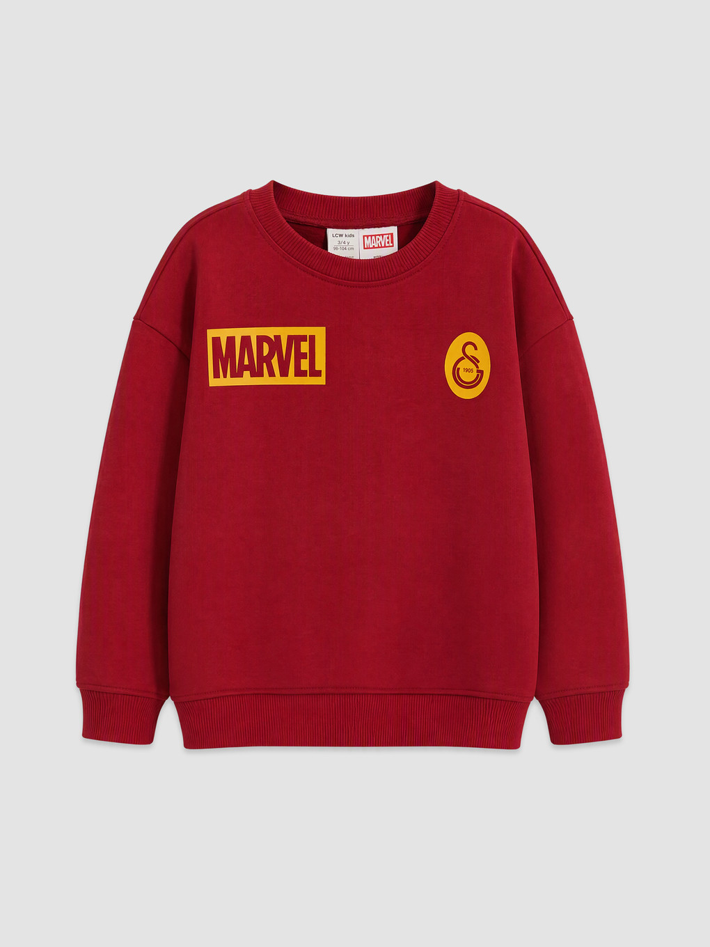 Kırmızı Gs Marvel Lisanslı Çocuk Sweatshirt