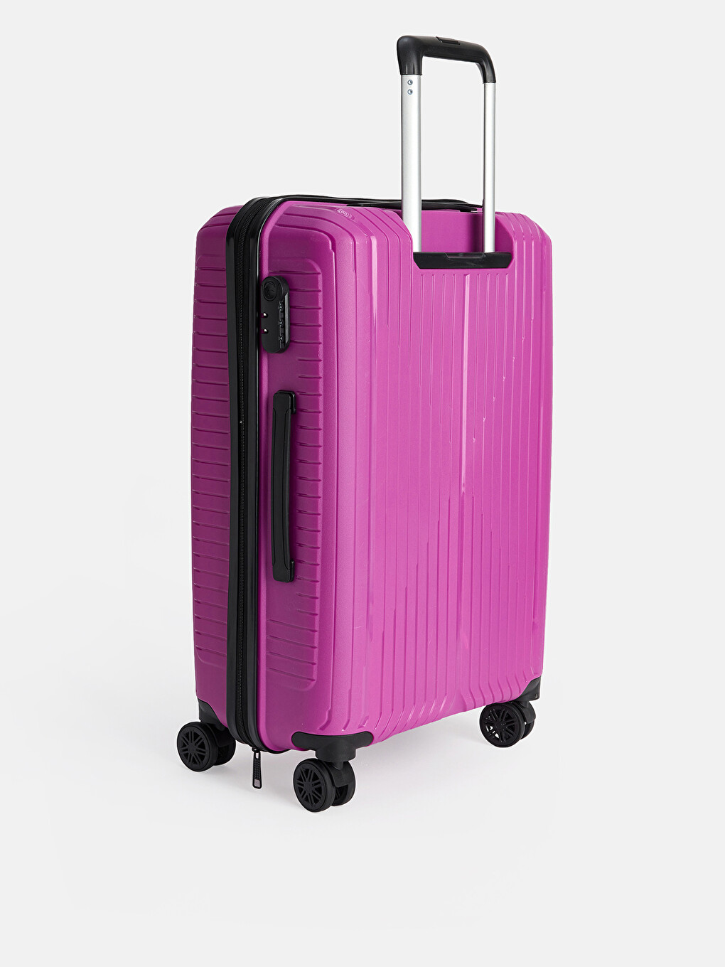 Lock Detailed Large Size Suitcase-1