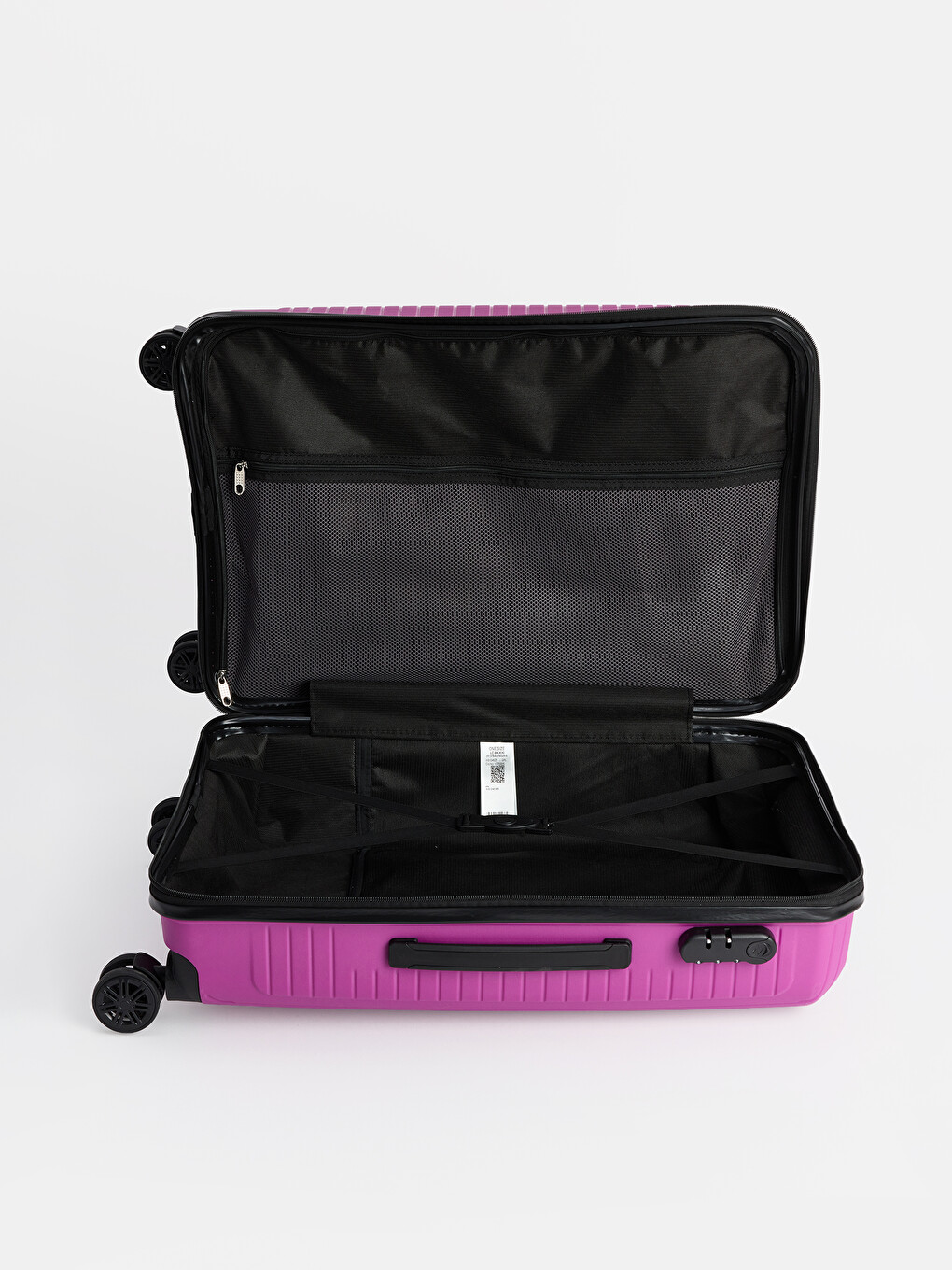 Lock Detailed Large Size Suitcase-2