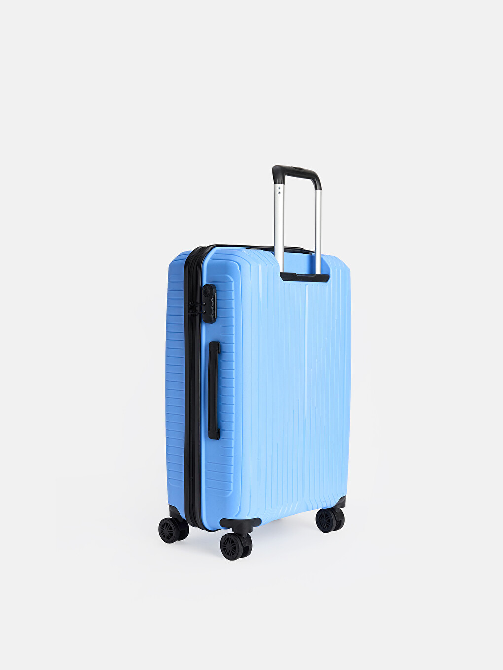 Lock Detailed Large Size Suitcase-1