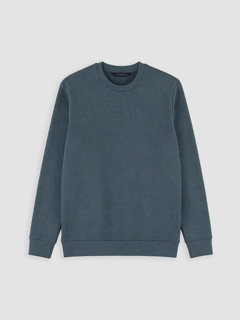 Antrasit Baskılı Erkek Kalın Sweatshirt