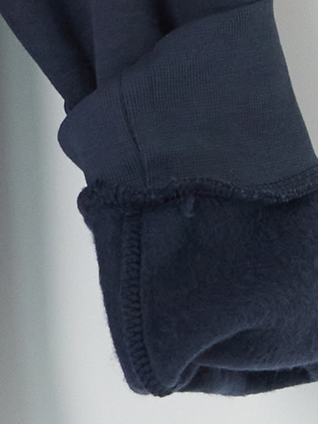 Lacivert Bisiklet Yaka Erkek Kalın Sweatshirt-3