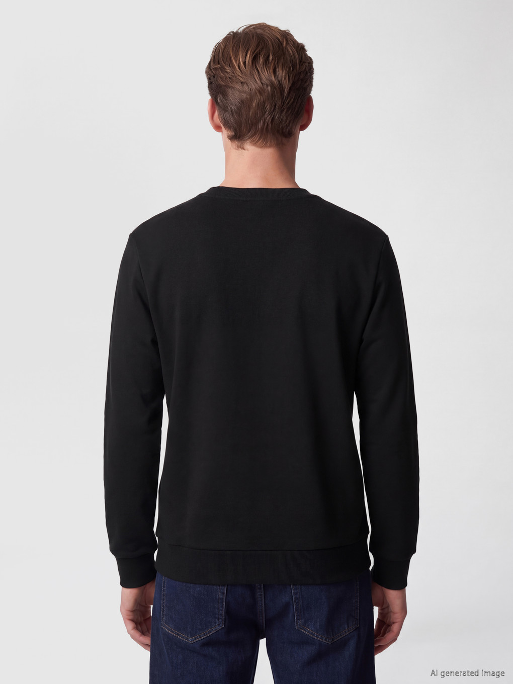 Printed Men's Thick Sweatshirt-3
