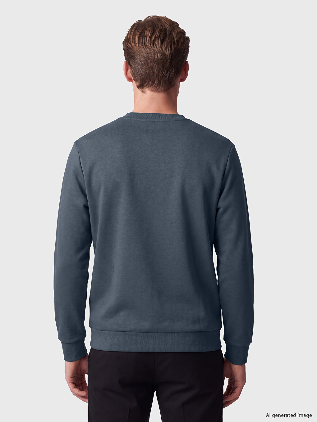 Printed Men's Thick Sweatshirt-3