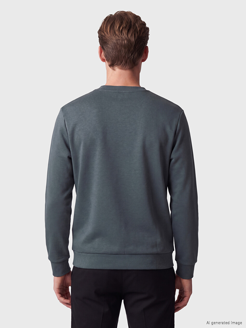 Printed Men's Thick Sweatshirt-3