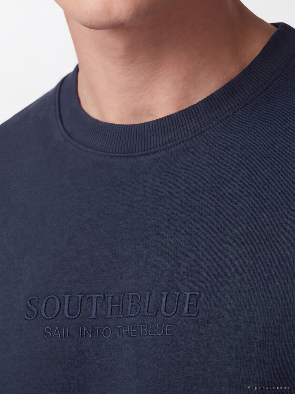 Crew Neck Men's Thick Sweatshirt-2