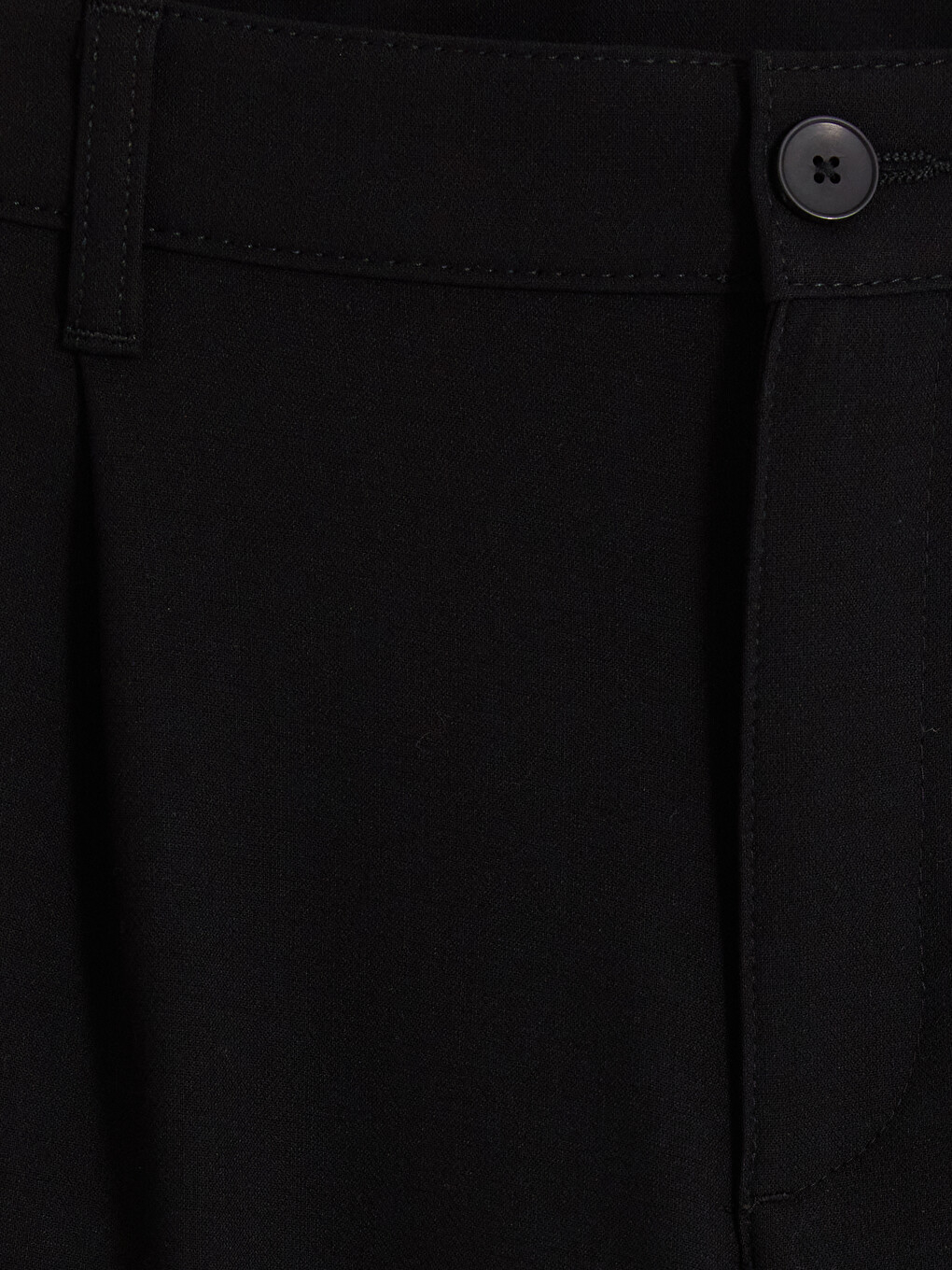 Siyah Relax Fit Erkek Pileli Pantolon-1