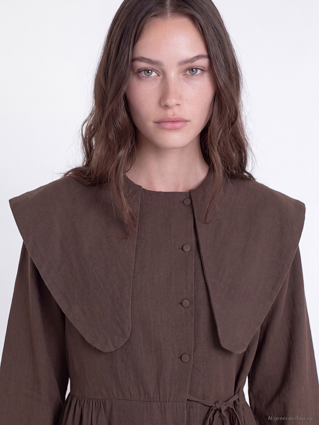 Peter Pan Collar Women's Shirt Tunic-2
