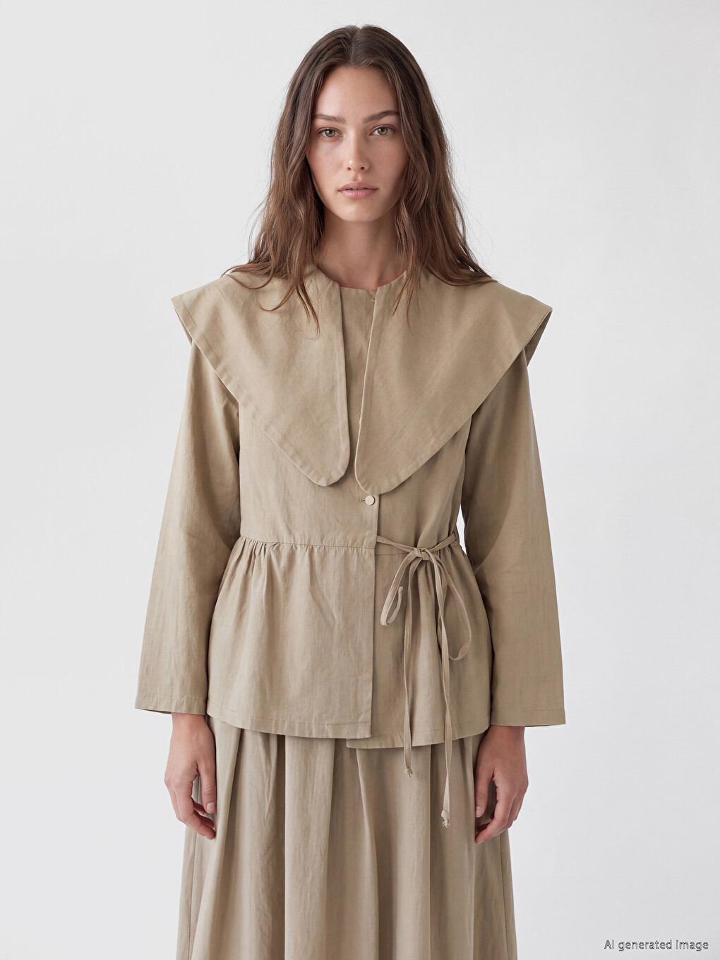 Peter Pan Collar Women's Shirt Tunic