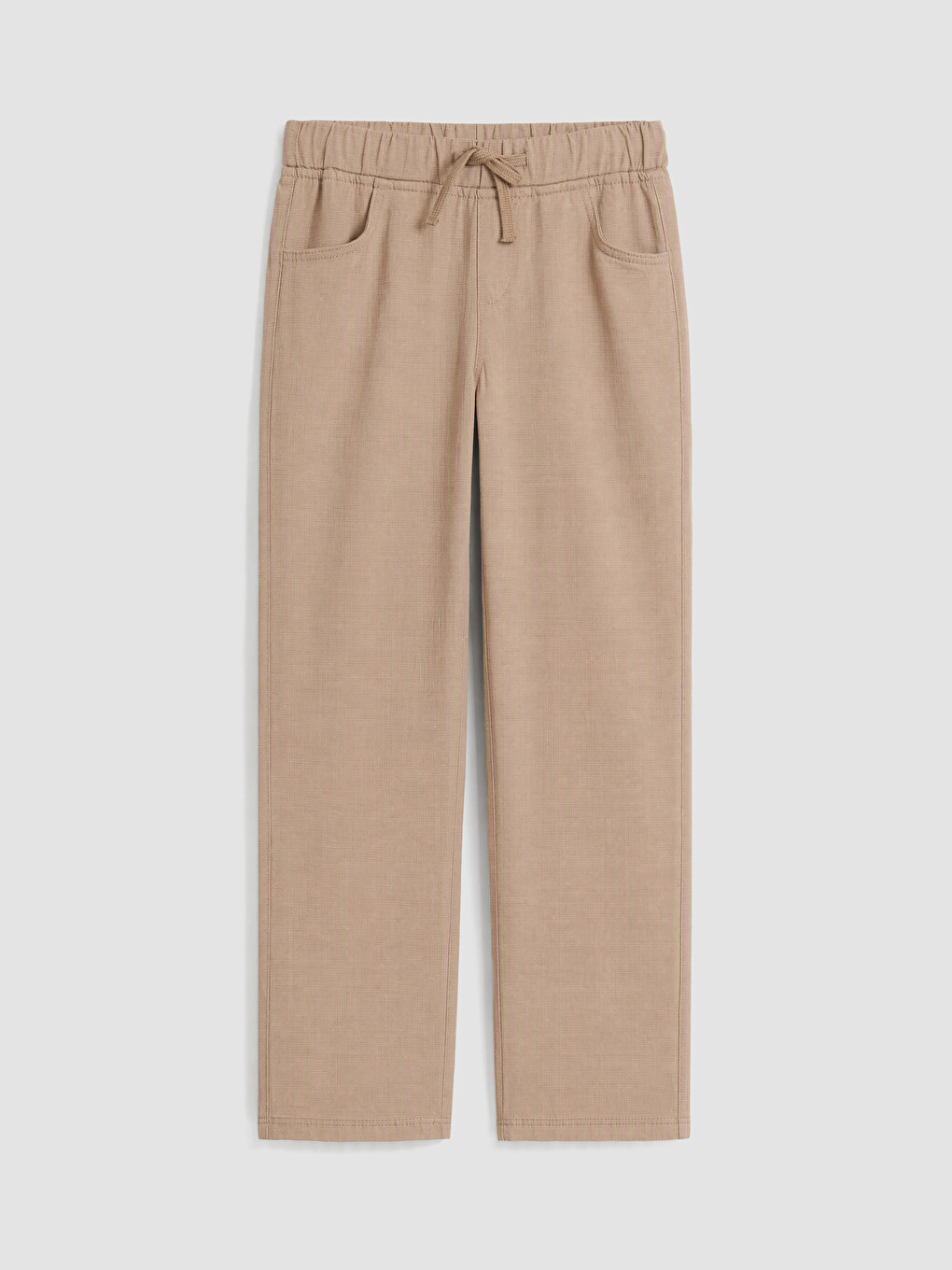 Bej Slim Fit Erkek Çocuk Pantolon