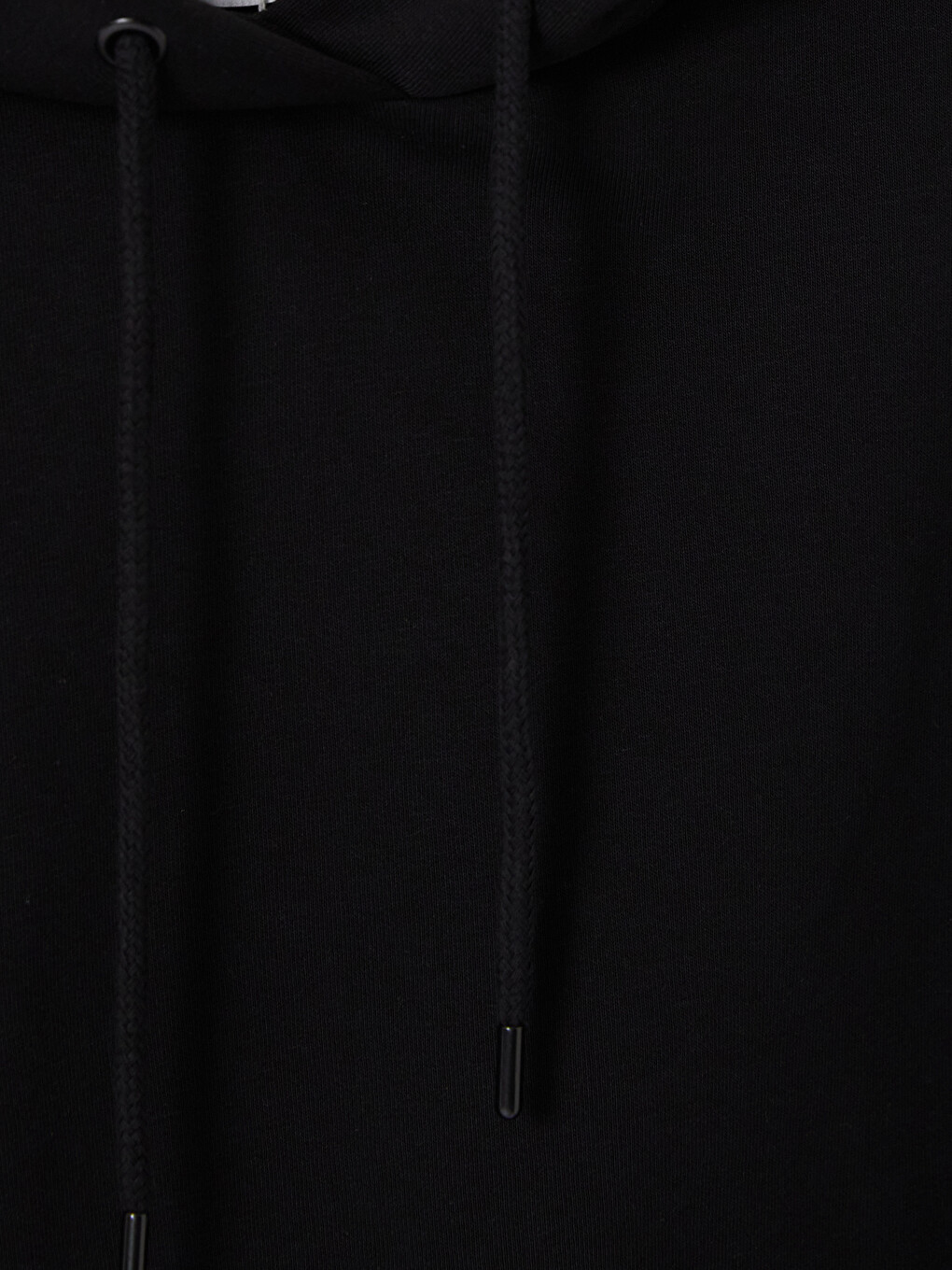 Siyah Oversize Kadın Kalın Hoodie-2