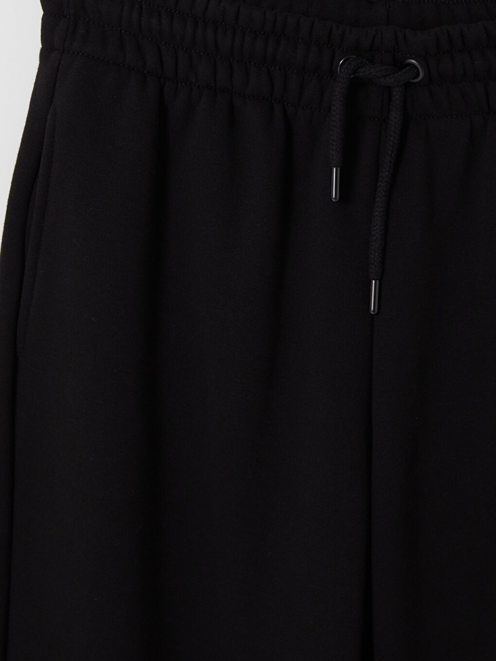 Siyah Beli Lastikli Kadın Jogger Eşofman Altı-2