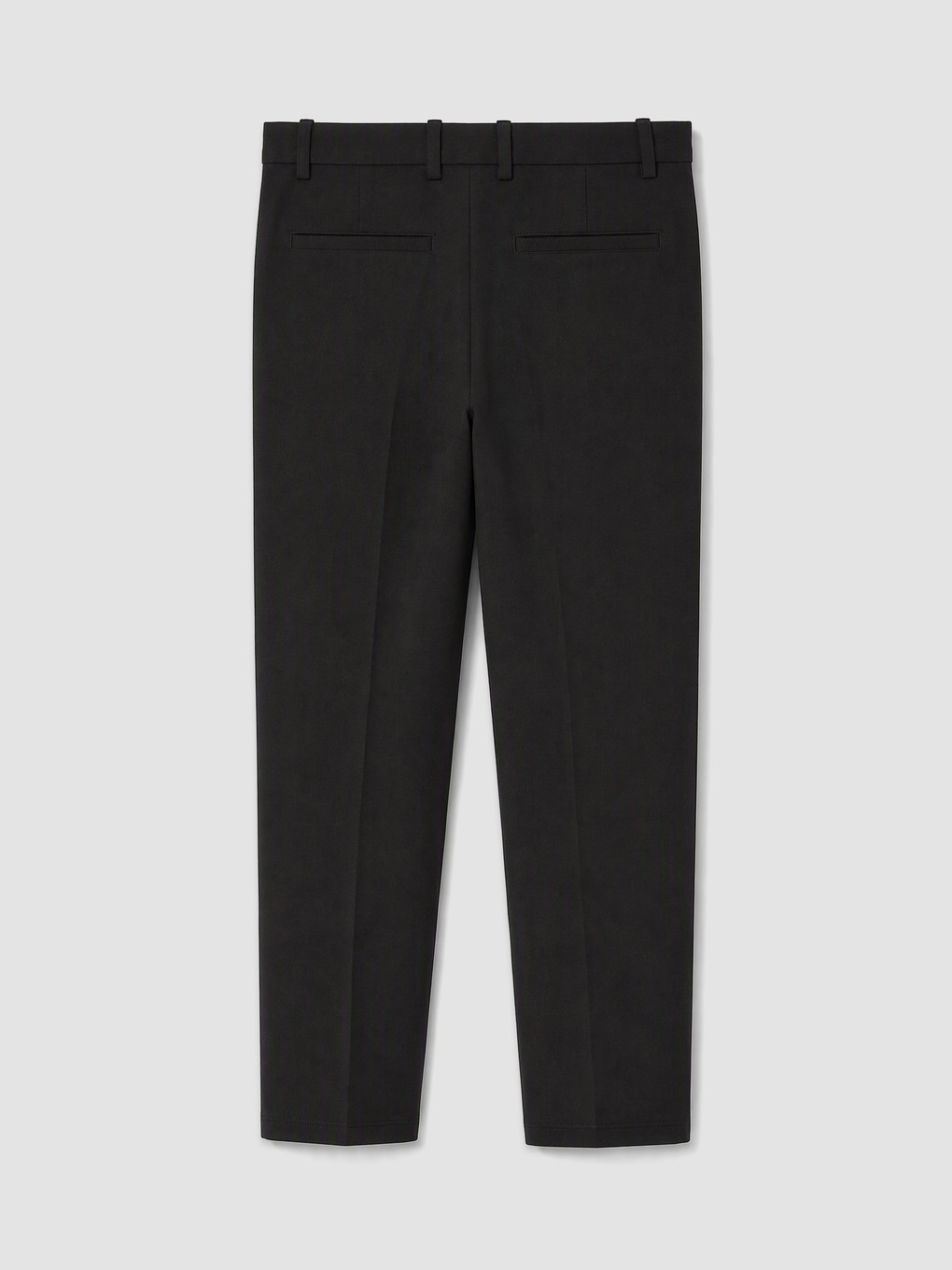 Siyah Poliviskon Poliviskon Erkek Pantolon-1