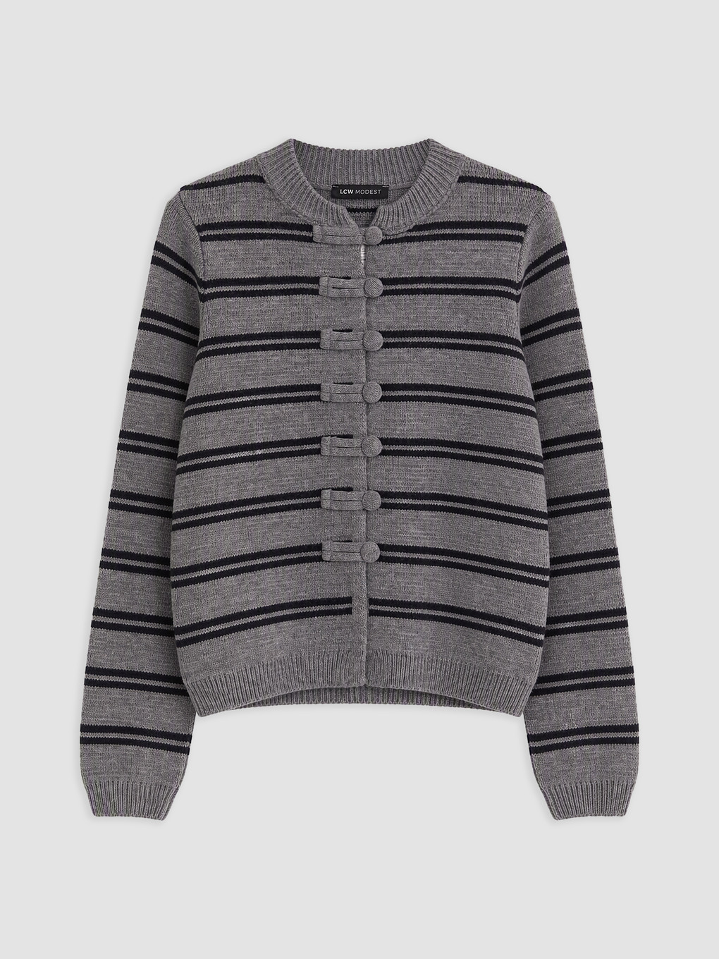 Woman Grey Cardigan-4