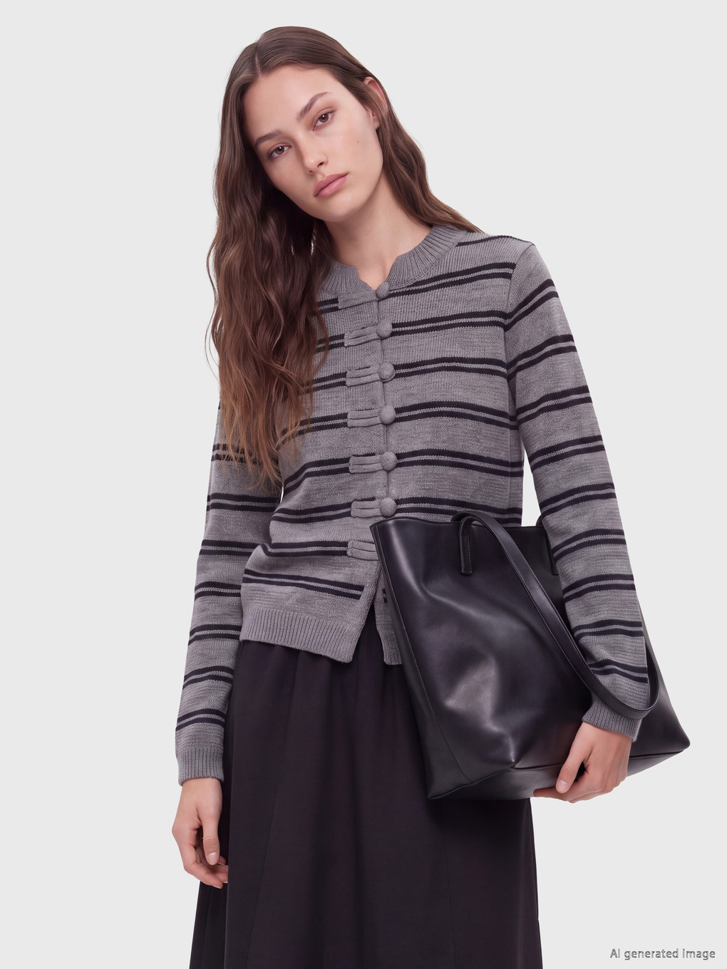 Woman Grey Cardigan