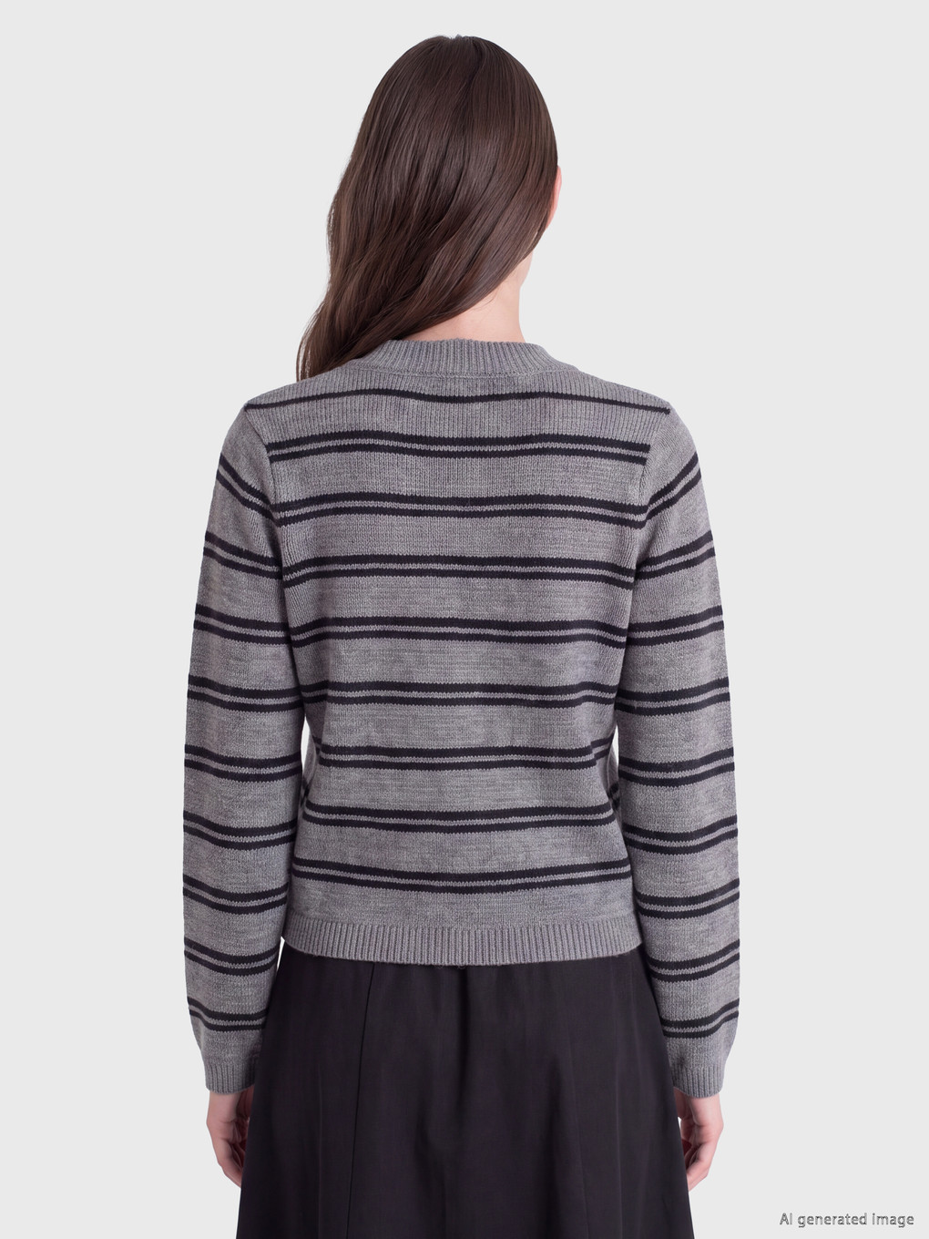 Woman Grey Cardigan-3