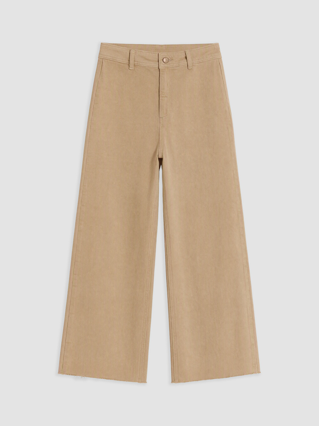 Bej Flare Kadın Jean Pantolon