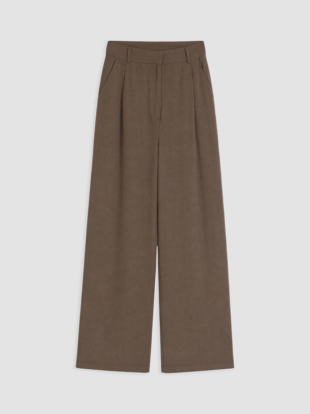 Woman Brown Tailored Trousers