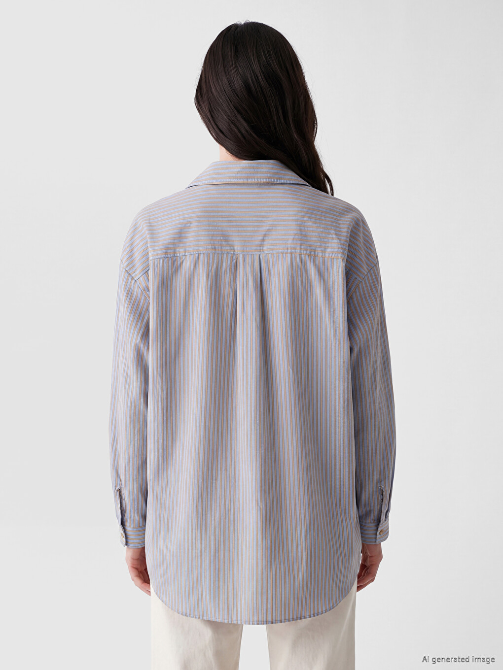 Striped Modal Blend Women's Shirt-3