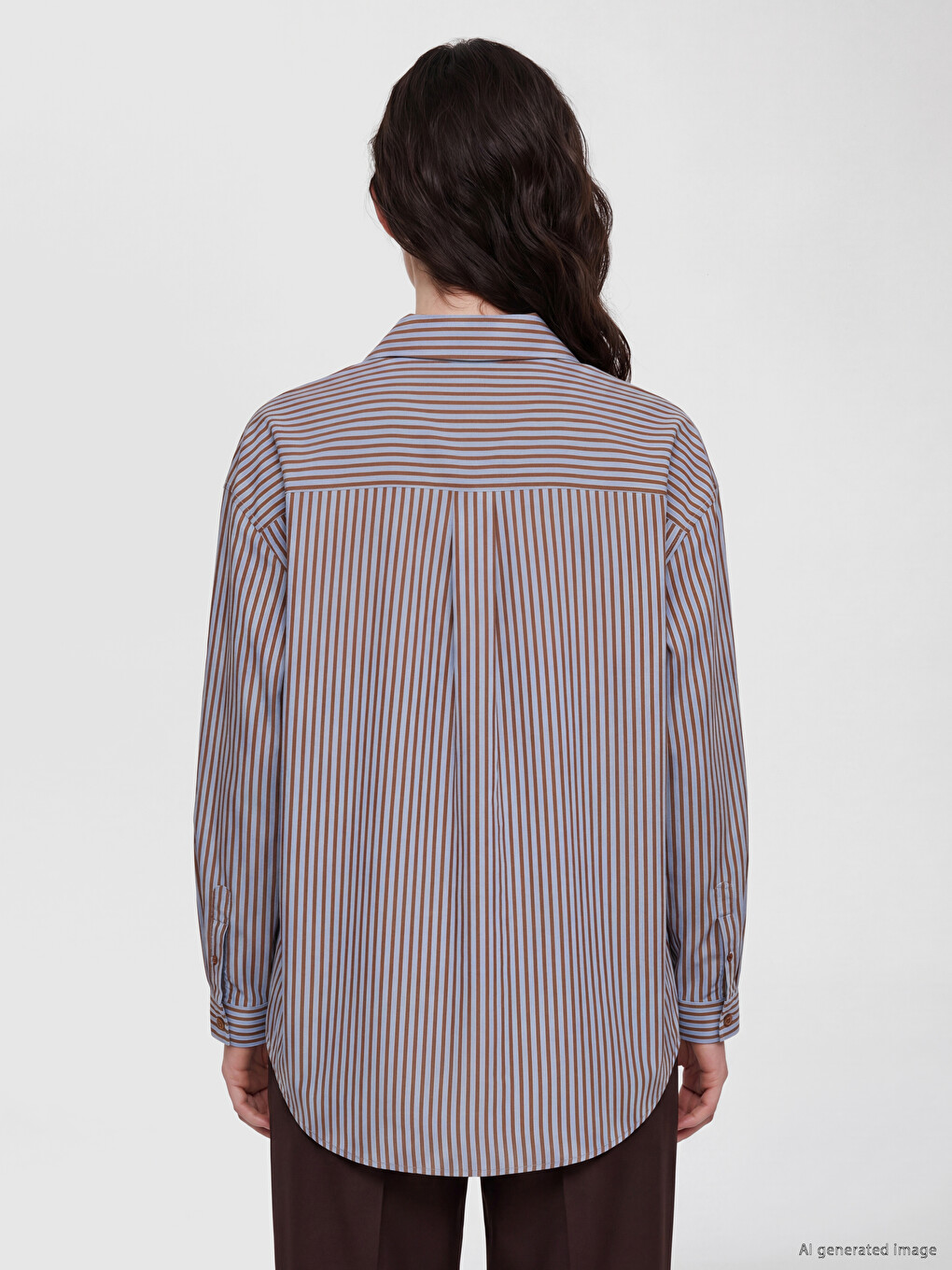 Striped Modal Blend Women's Shirt-3