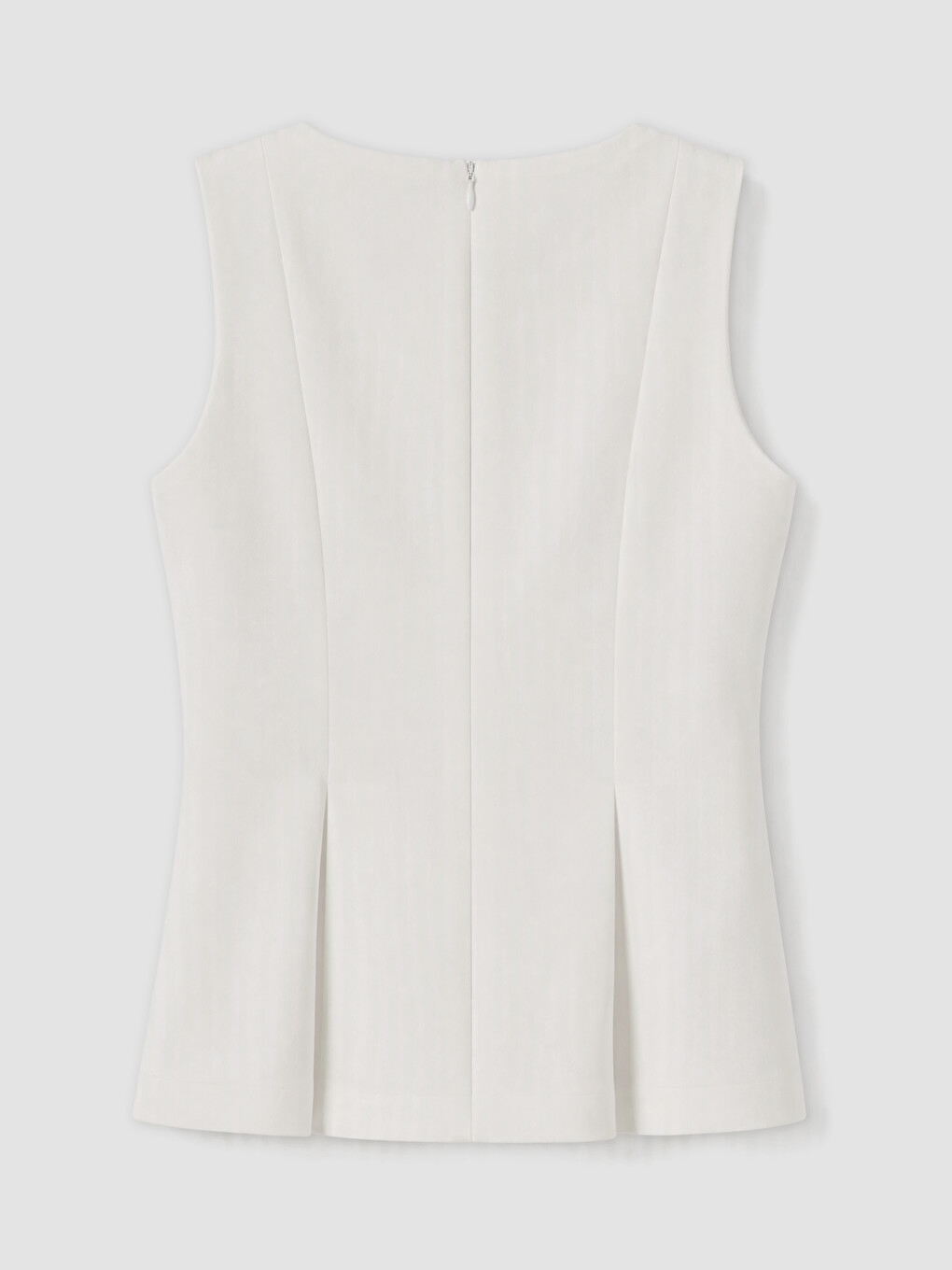 Crew Neck Decorative Buttoned Peplum Blouse-7