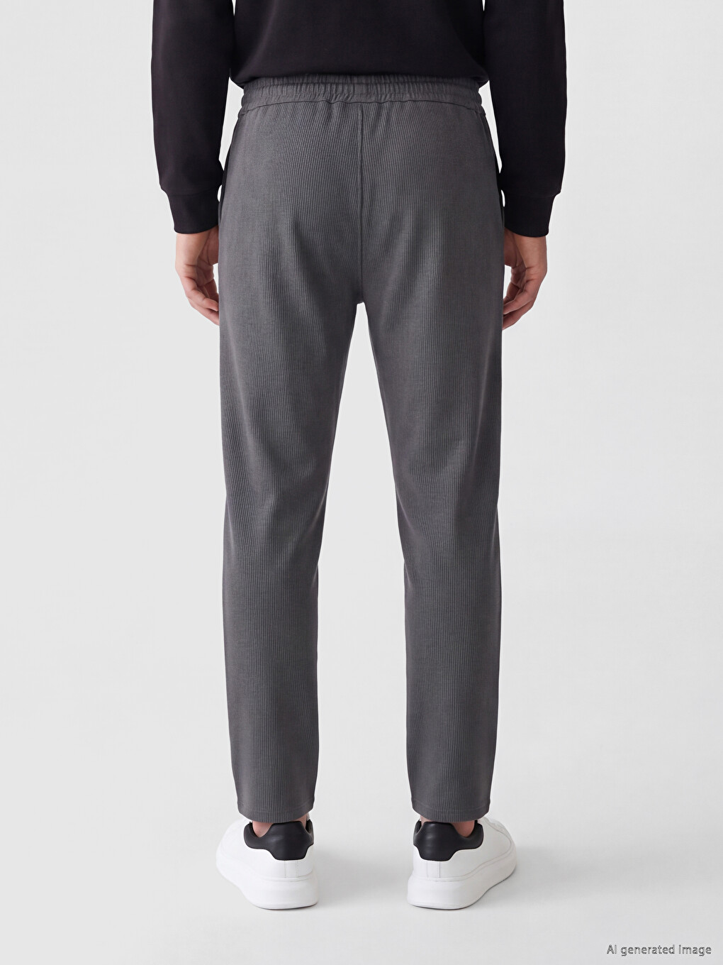 Antrasit Regular Fit Erkek Eşofman Altı-3