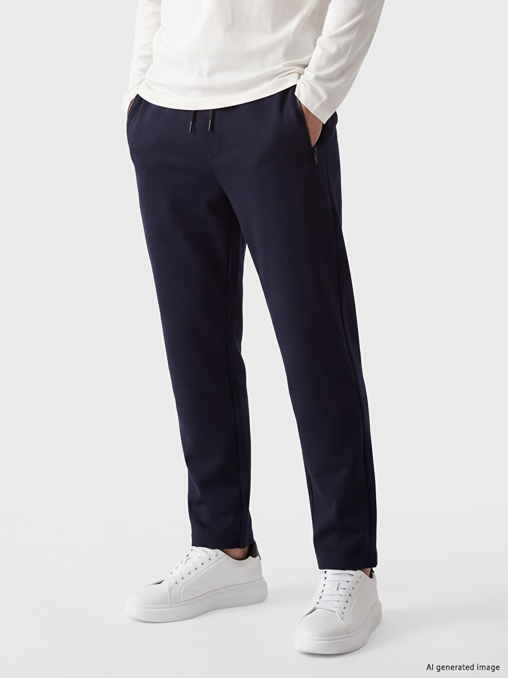 Lacivert Regular Fit Erkek Eşofman Altı-1