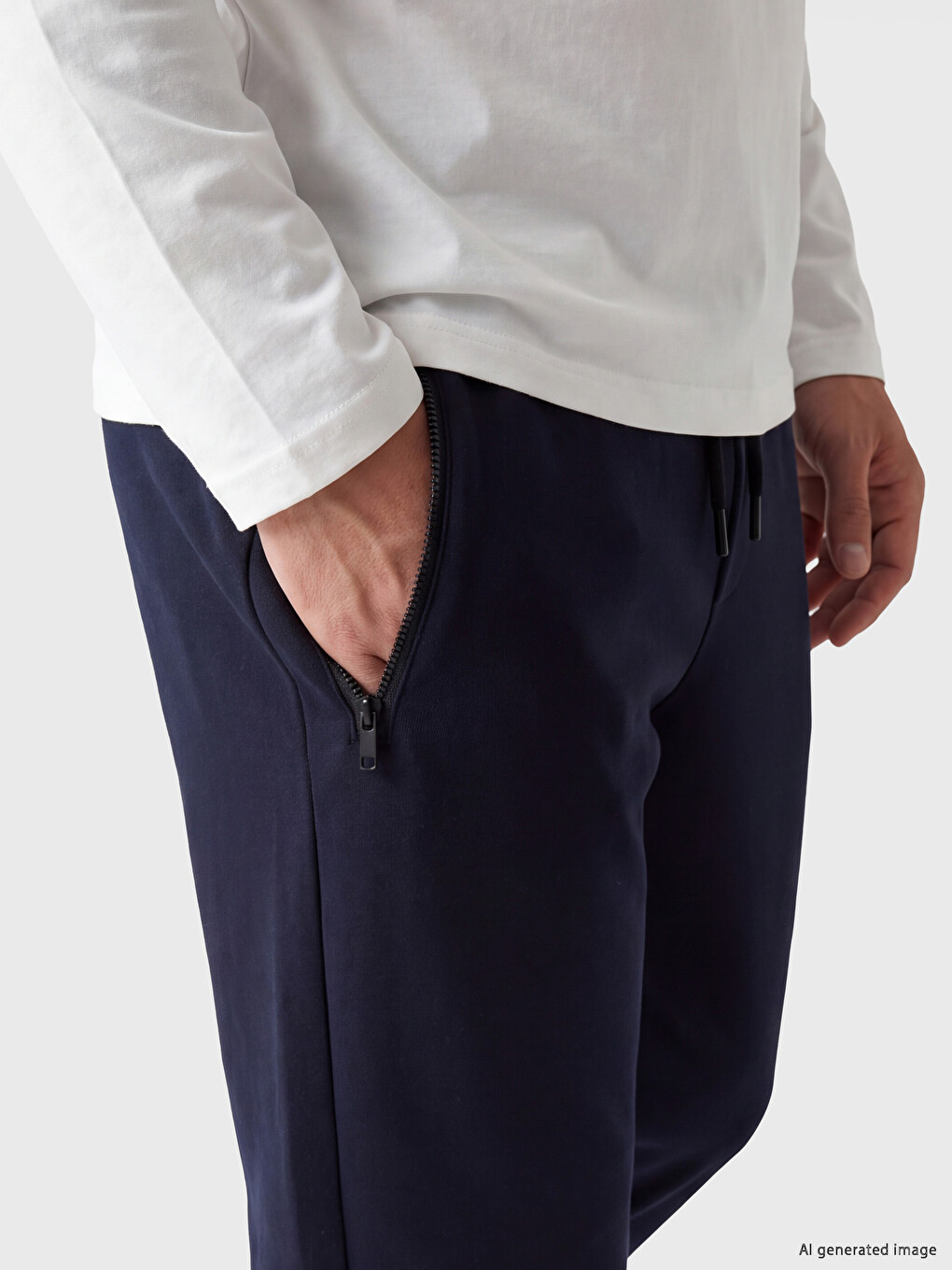 Lacivert Regular Fit Erkek Eşofman Altı-2
