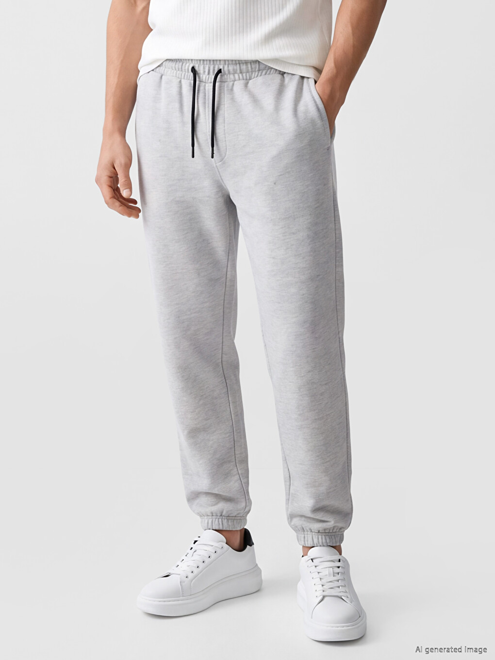 Gri Erkek Jogger Eşofman Altı-2