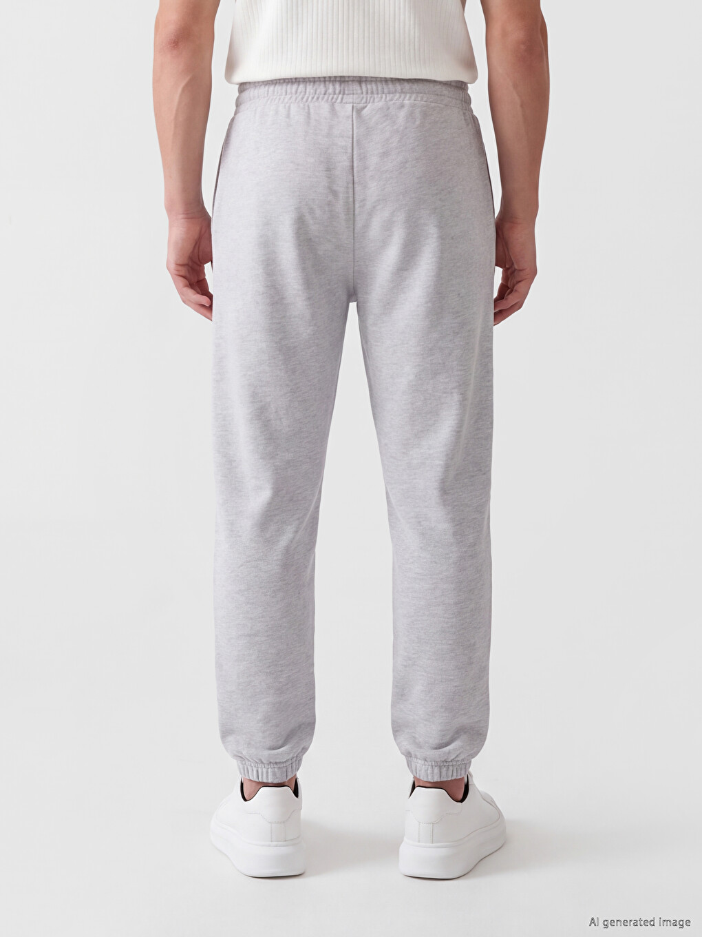 Gri Erkek Jogger Eşofman Altı-3