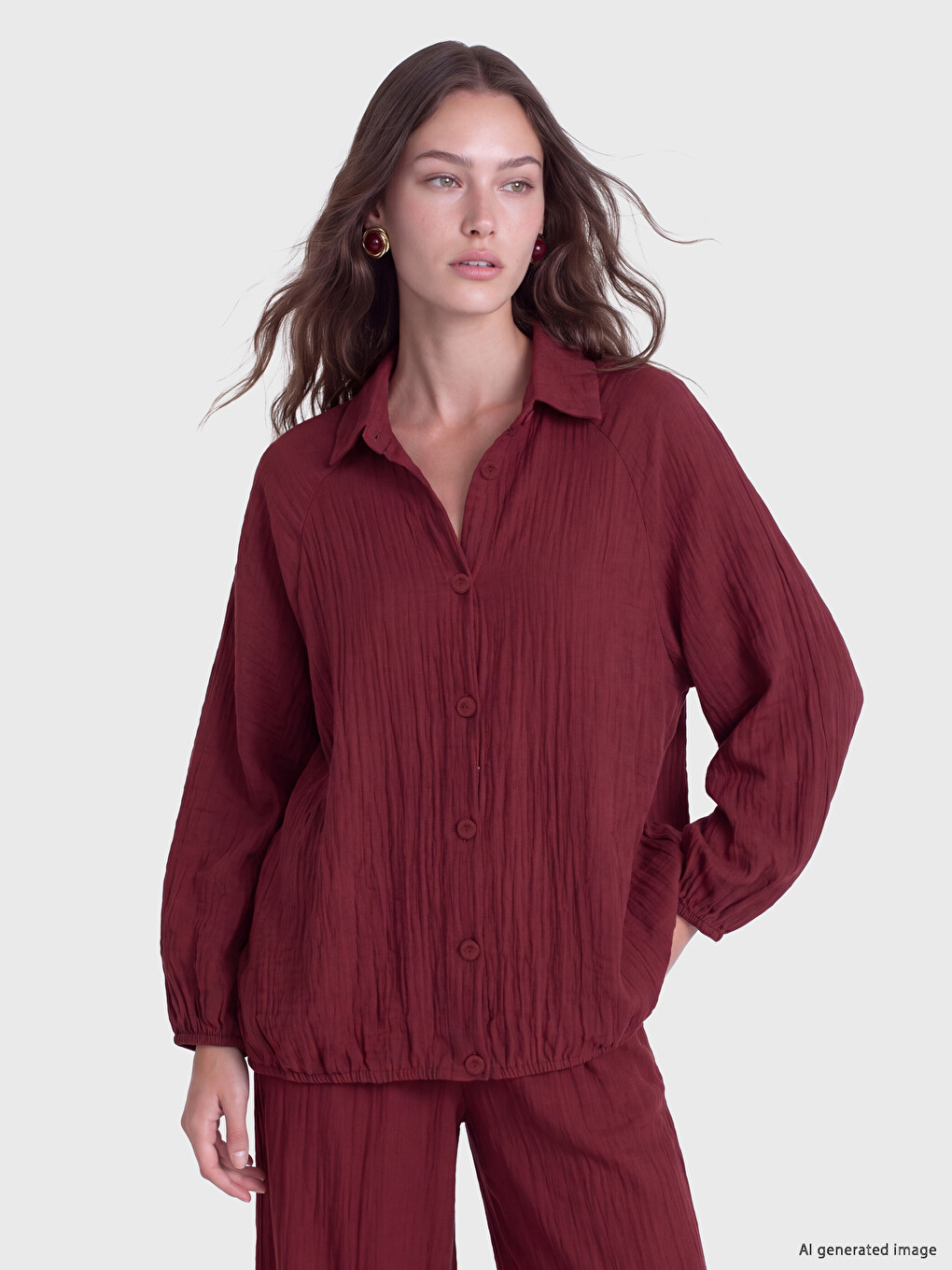 Mock Neck Women's Jacket-4