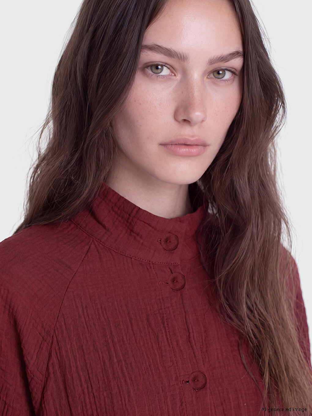 Mock Neck Women's Jacket-6