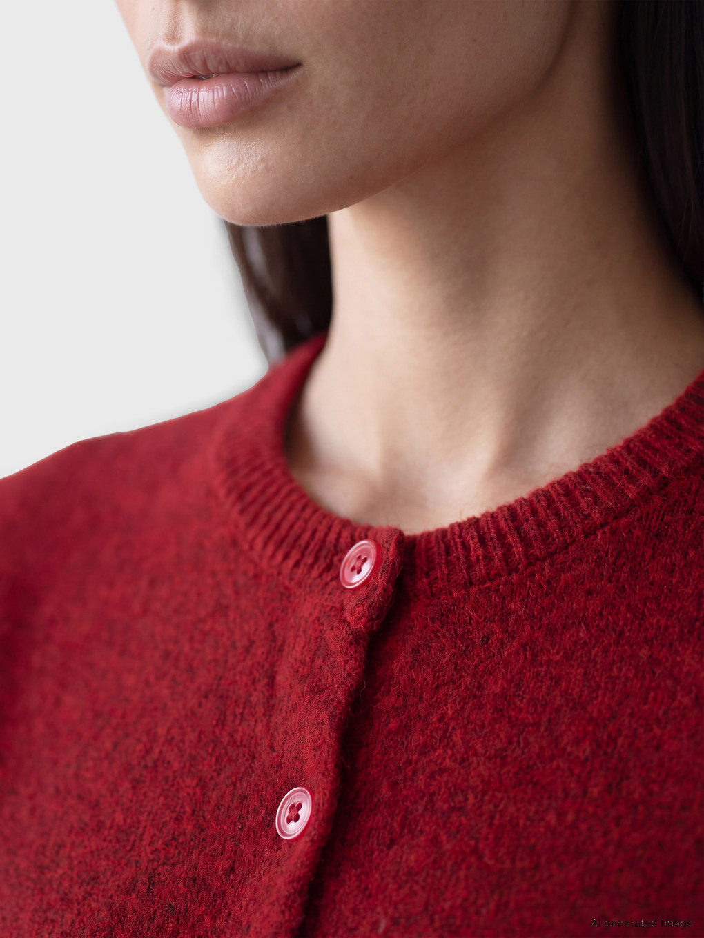 Crew Neck Women's Knitwear Cardigan-2