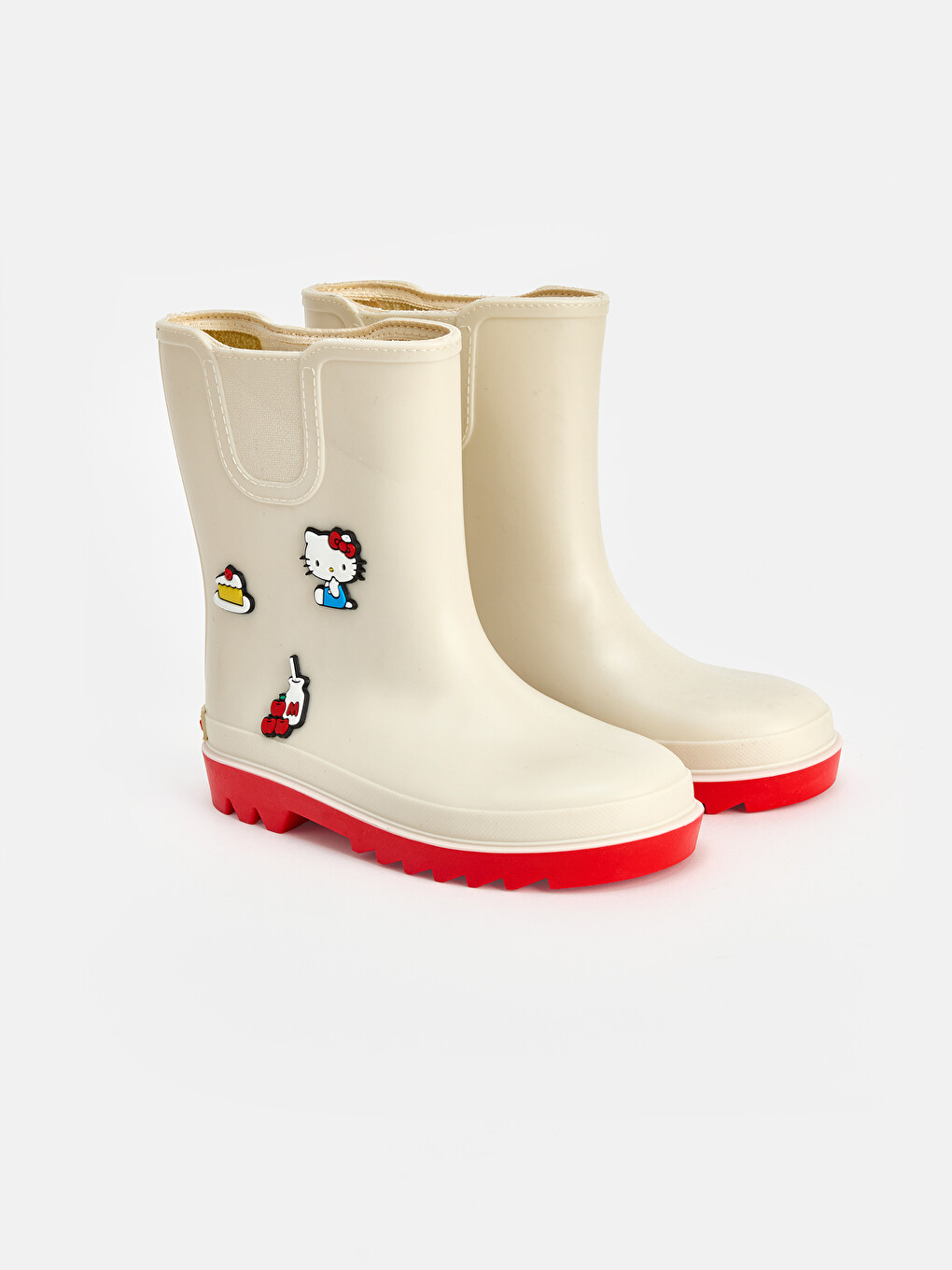 Ekru Hello Kitty Baskılı Kız Çocuk Bot