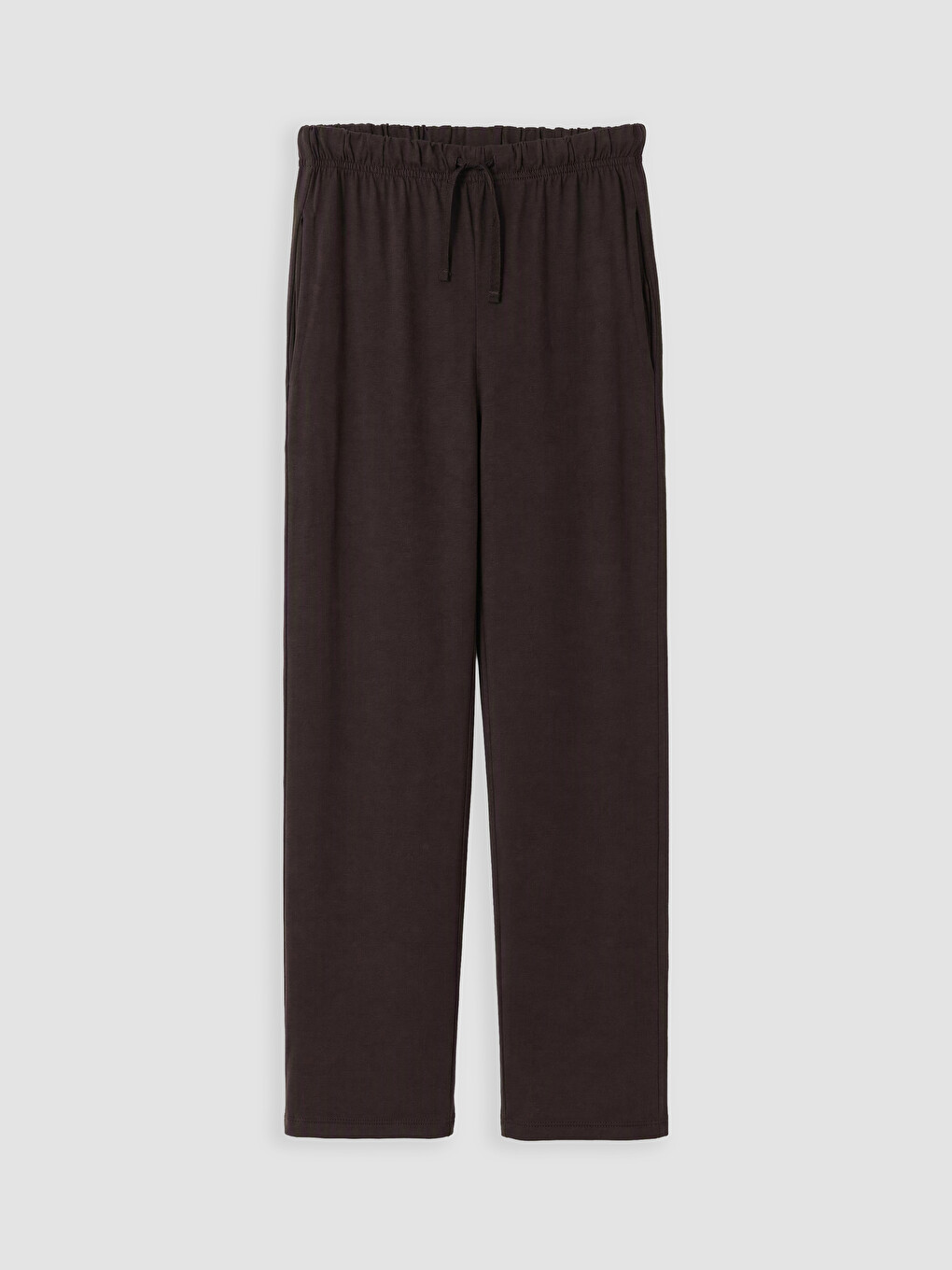 Kahverengi Büzgülü Belli Erkek Pijama Alt