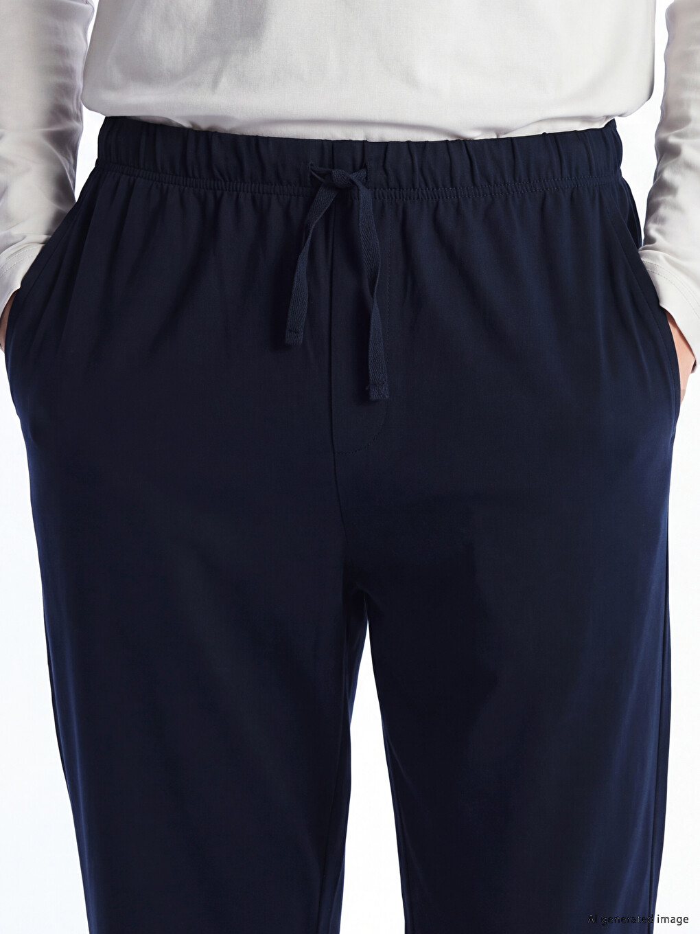 Lacivert Standart Kalıp Erkek Pijama Alt-2