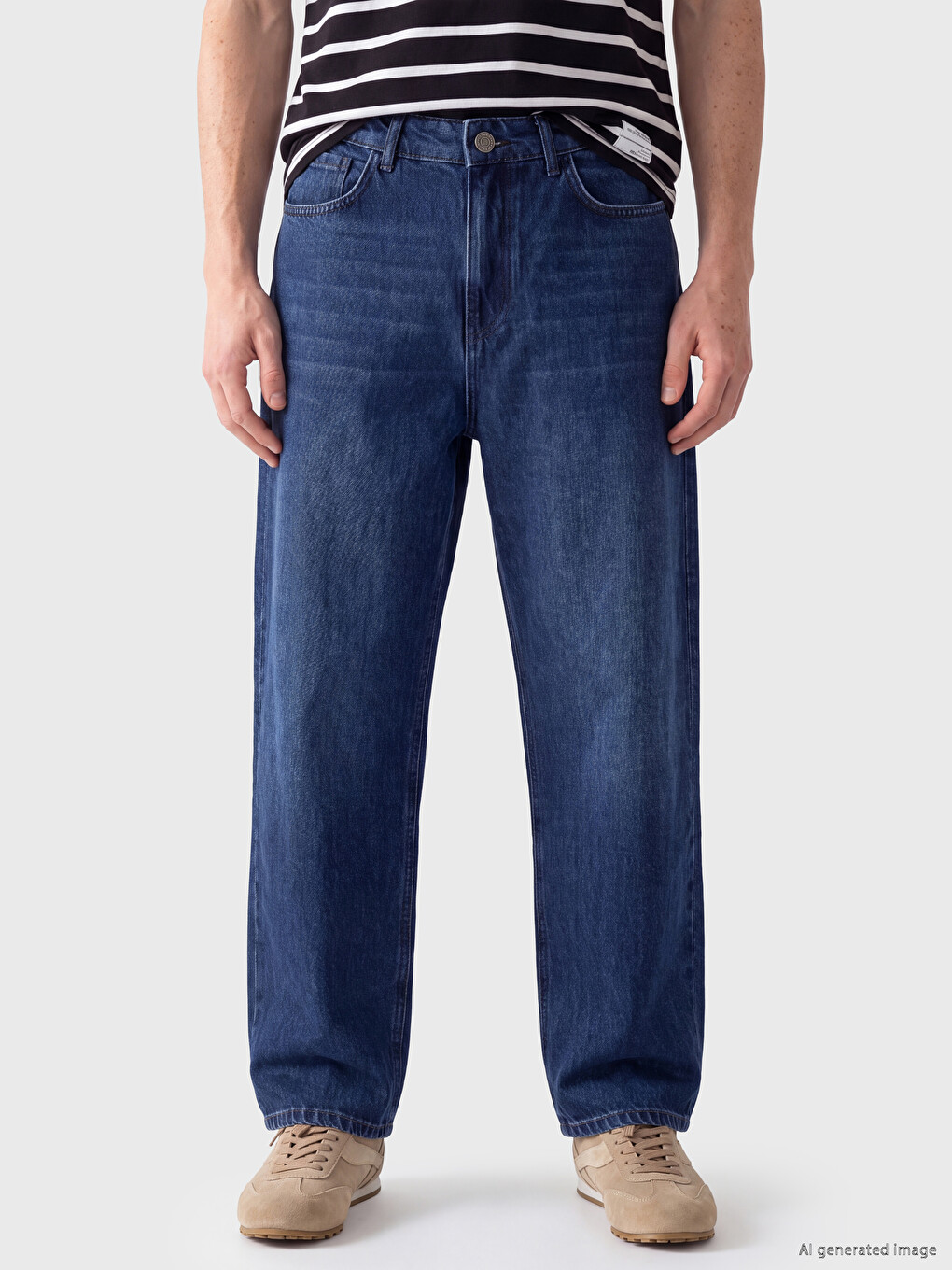 İndigo 880 Balloon Fit Erkek Jean Pantolon-1