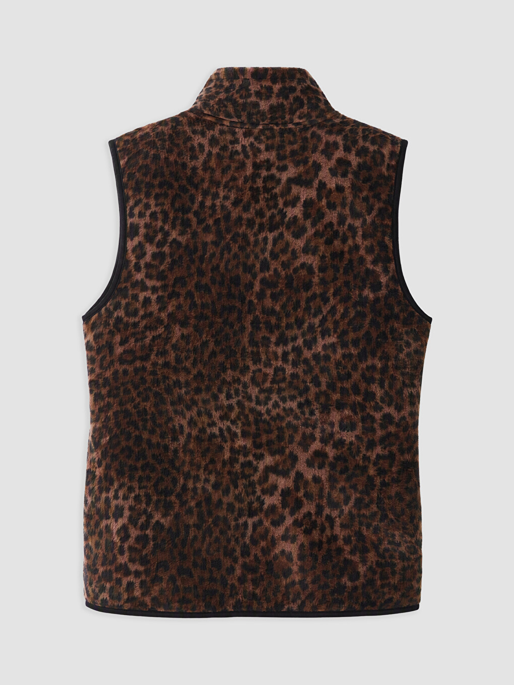 Woman Brown Knit Gilet-1