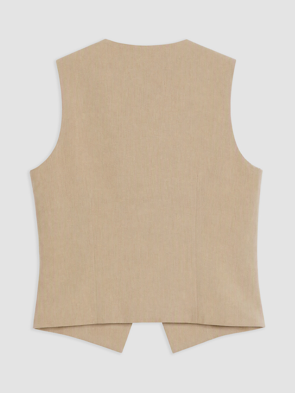 Woman Beige Waistcoat-1