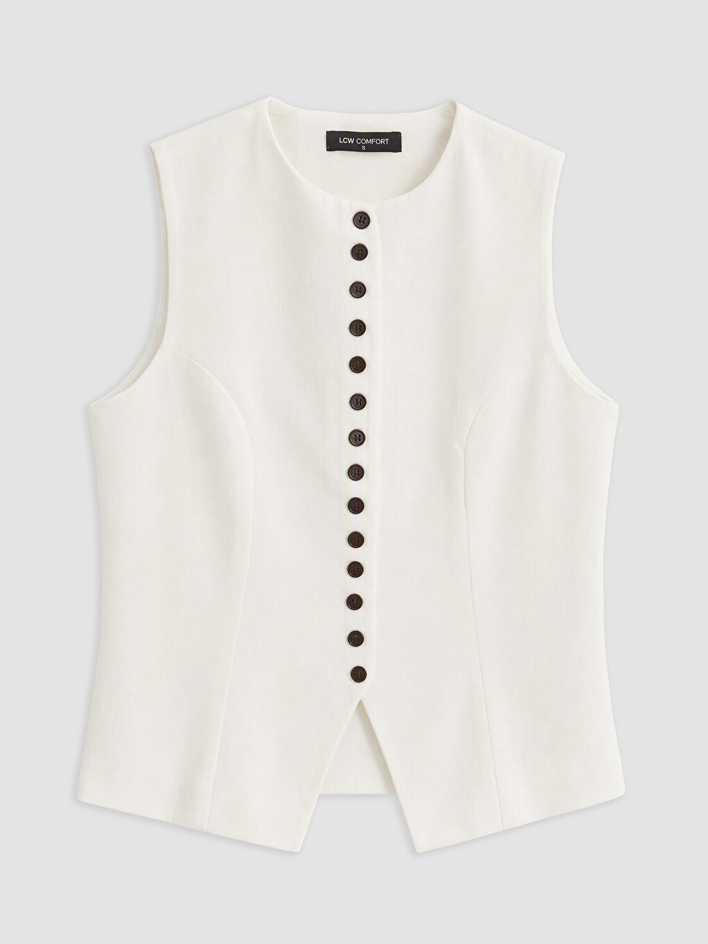 Woman White Waistcoat