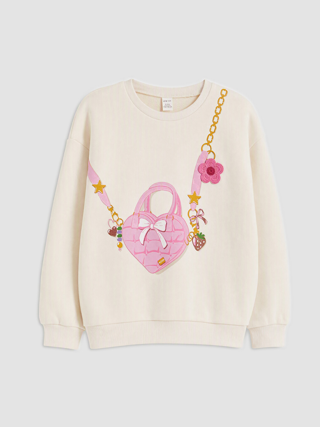 Girl Ecru Sweatshirt-2